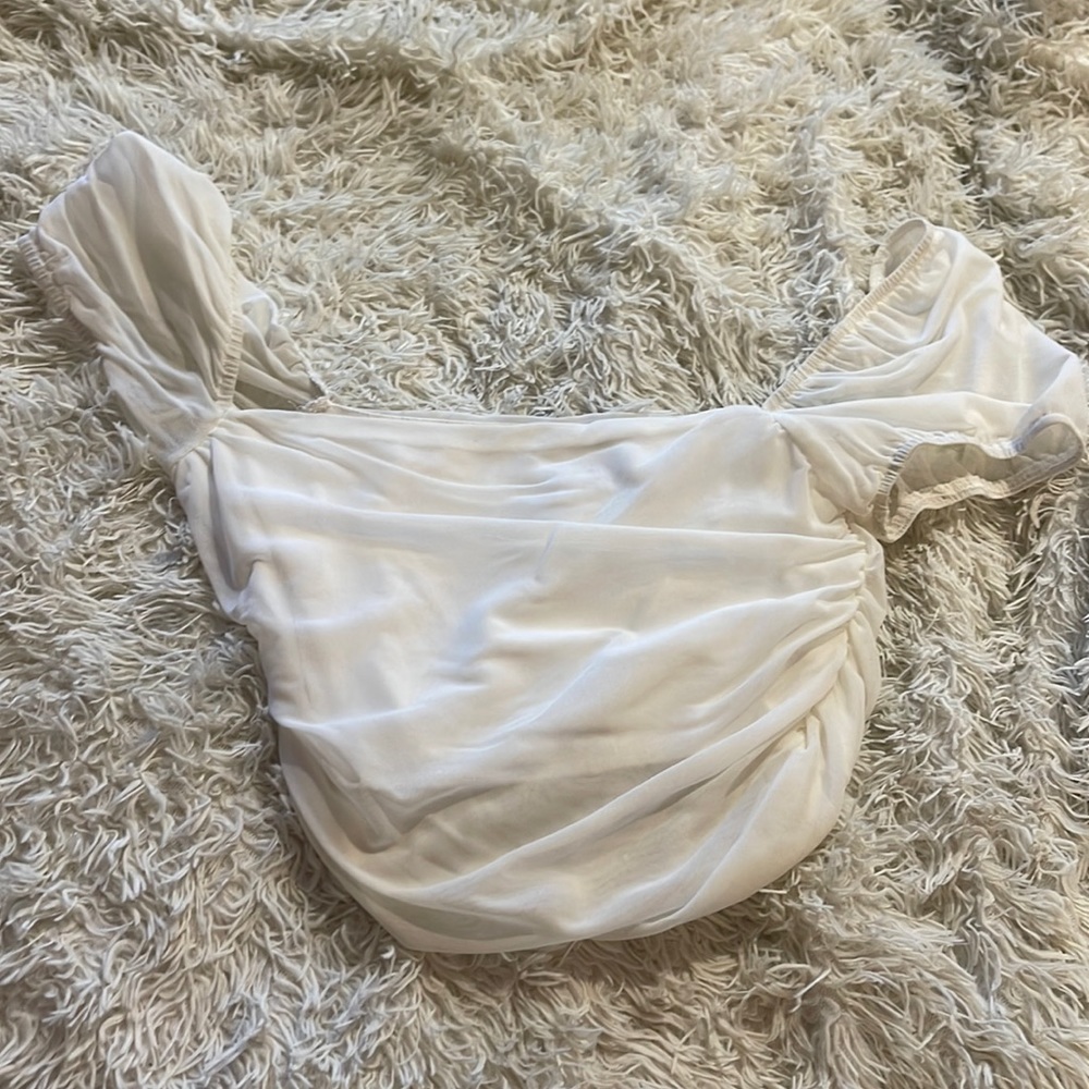 Princess Polly white crop top